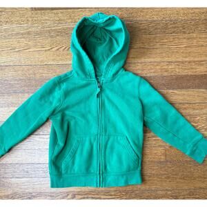 Primary Green Zip Hooded Sweatshirt Size 4-5